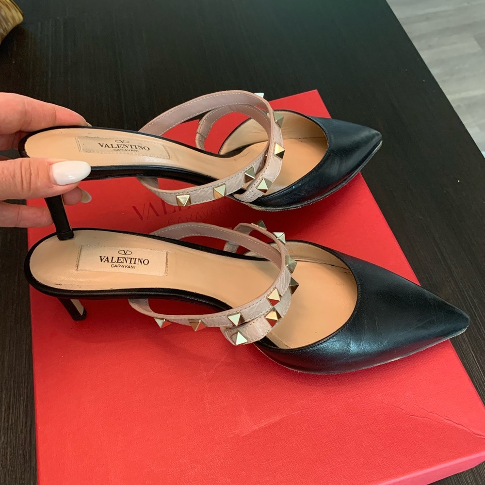 Valentino Caravani rockstuds sliders/heels 💖 - Picture 9 of 15